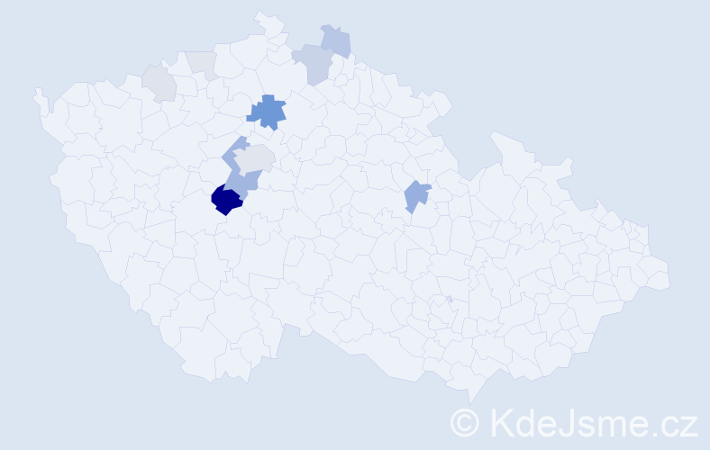 Příjmení: 'Guttenberg', počet výskytů 32 v celé ČR