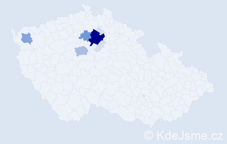 Příjmení: 'Pitrmocová', počet výskytů 38 v celé ČR