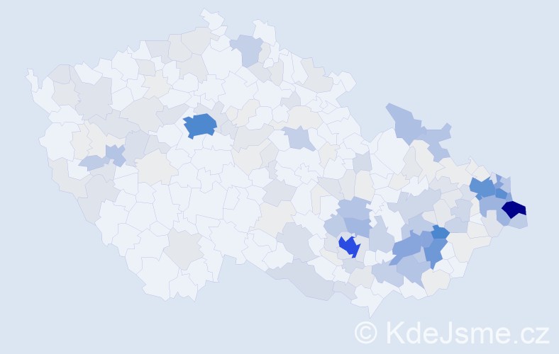 Příjmení: 'Kotasová', počet výskytů 759 v celé ČR