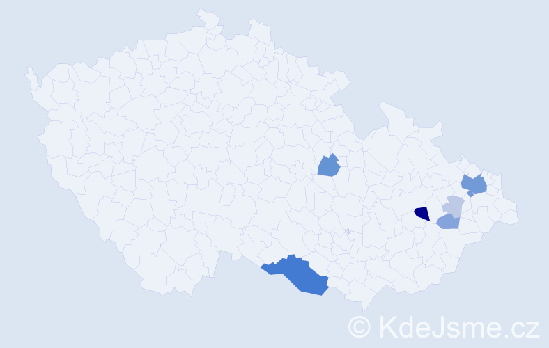 Příjmení: 'Golombová', počet výskytů 29 v celé ČR
