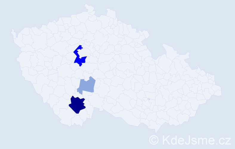 Příjmení: 'Kiselica', počet výskytů 10 v celé ČR
