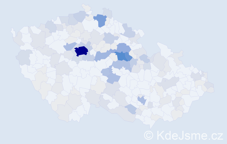 Příjmení: 'Roček', počet výskytů 551 v celé ČR
