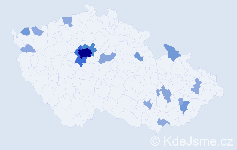 Příjmení: 'Cooper', počet výskytů 42 v celé ČR