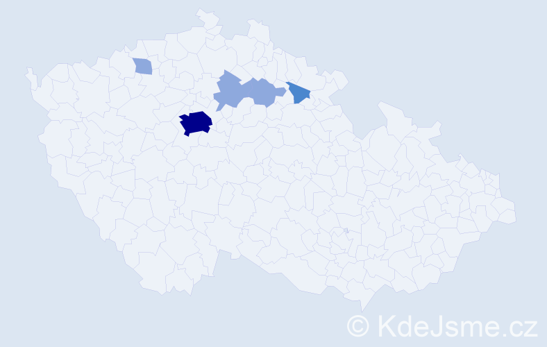 Příjmení: 'Voláček', počet výskytů 10 v celé ČR