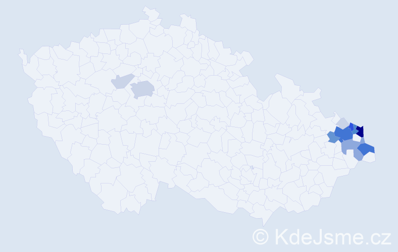 Příjmení: 'Orszulik', počet výskytů 54 v celé ČR