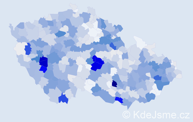 Příjmení: 'Šrámek', počet výskytů 3095 v celé ČR