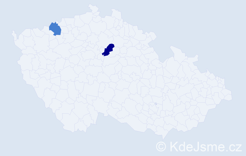 Příjmení: 'Zhi', počet výskytů 2 v celé ČR