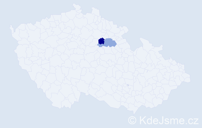 Příjmení: 'Vilgošová', počet výskytů 11 v celé ČR