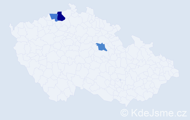 Příjmení: 'Zoudunová', počet výskytů 4 v celé ČR