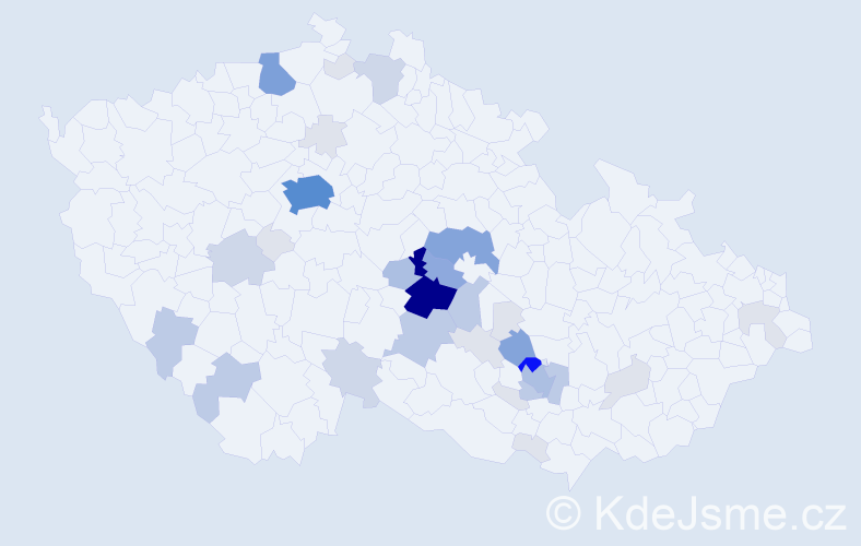 Příjmení: 'Dundáčková', počet výskytů 129 v celé ČR