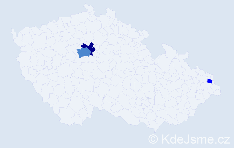 Příjmení: 'Benoit', počet výskytů 6 v celé ČR