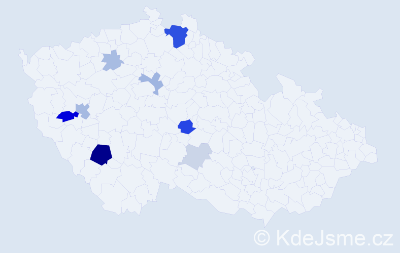 Příjmení: 'Koubovská', počet výskytů 29 v celé ČR
