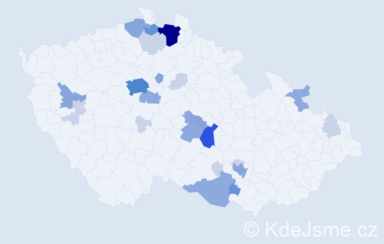 Příjmení: 'Loubková', počet výskytů 73 v celé ČR