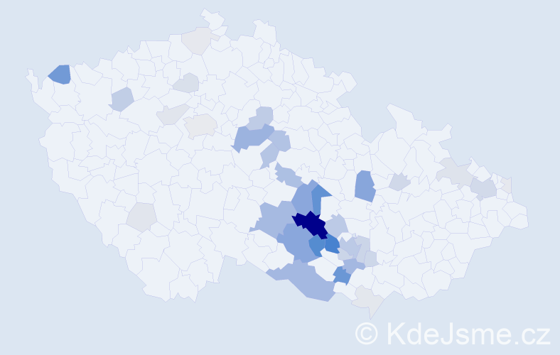Příjmení: 'Kejdová', počet výskytů 149 v celé ČR