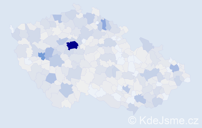 Příjmení: 'Lukeš', počet výskytů 2836 v celé ČR