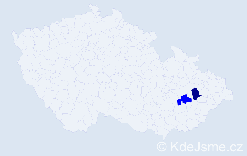 Příjmení: 'Pauswangová', počet výskytů 3 v celé ČR