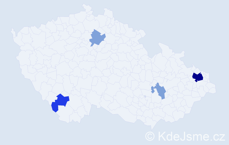 Příjmení: 'Michalczyk', počet výskytů 12 v celé ČR