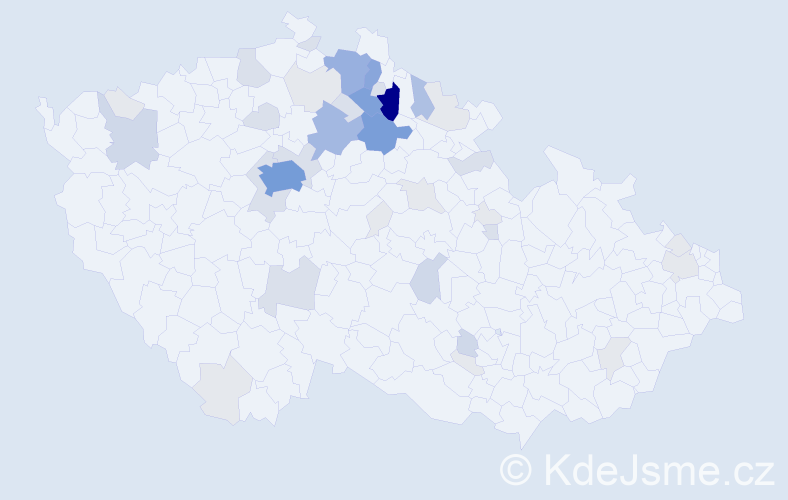 Příjmení: 'Mikule', počet výskytů 155 v celé ČR
