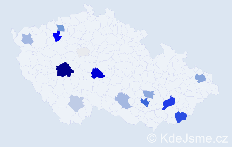 Příjmení: 'Čičatková', počet výskytů 40 v celé ČR