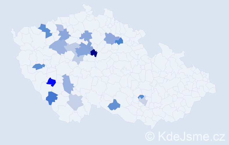 Příjmení: 'Lenská', počet výskytů 40 v celé ČR