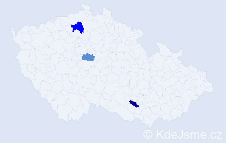 Příjmení: 'Zavadovskyy', počet výskytů 4 v celé ČR