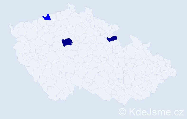 Příjmení: 'Isajev', počet výskytů 8 v celé ČR