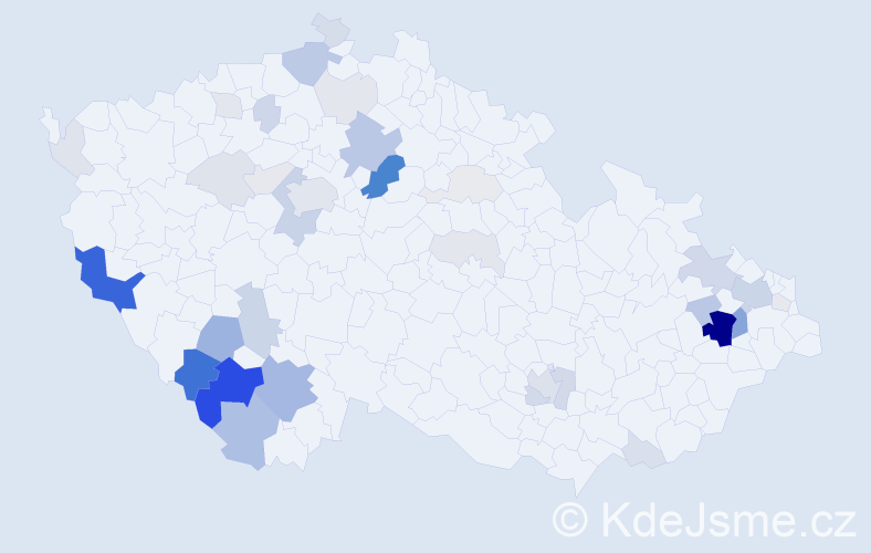 Příjmení: 'Kalíšková', počet výskytů 141 v celé ČR