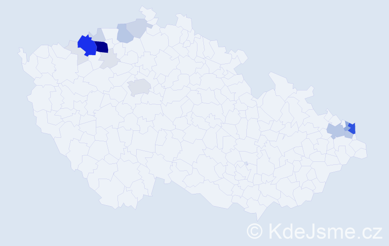 Příjmení: 'Kirvejová', počet výskytů 81 v celé ČR