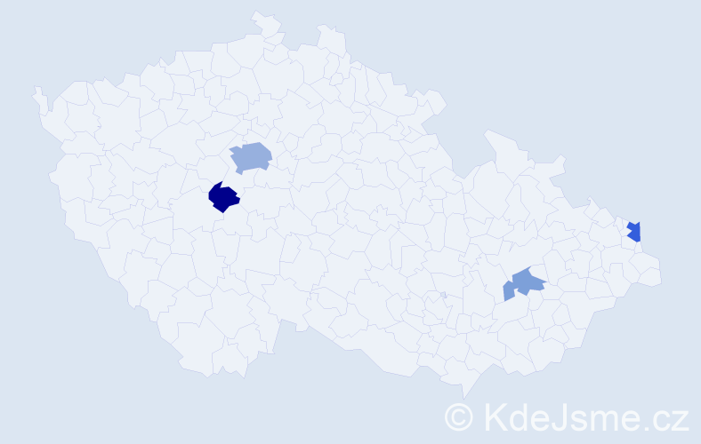 Příjmení: 'Georgiou', počet výskytů 10 v celé ČR