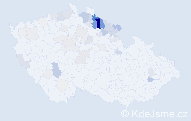 Příjmení: 'Hnyk', počet výskytů 227 v celé ČR