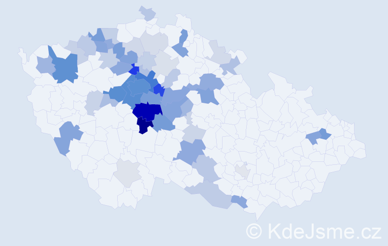 Příjmení: 'Topolová', počet výskytů 213 v celé ČR