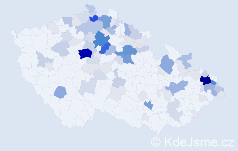 Příjmení: 'Havlasová', počet výskytů 337 v celé ČR