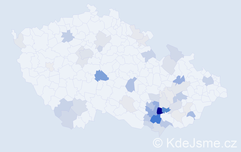 Příjmení: 'Partyka', počet výskytů 159 v celé ČR