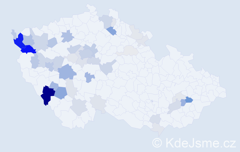 Příjmení: 'Luhanová', počet výskytů 153 v celé ČR