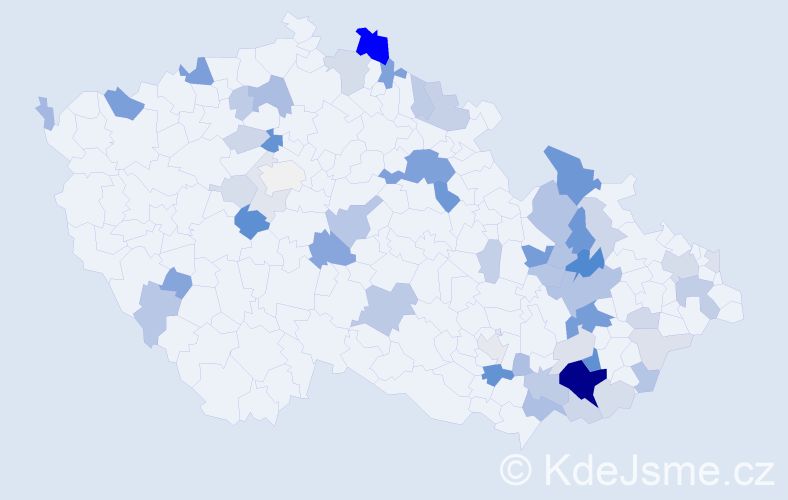 Příjmení: 'Lenhart', počet výskytů 149 v celé ČR