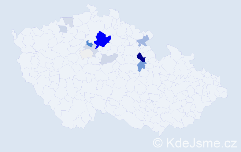 Příjmení: 'Dohalský', počet výskytů 31 v celé ČR