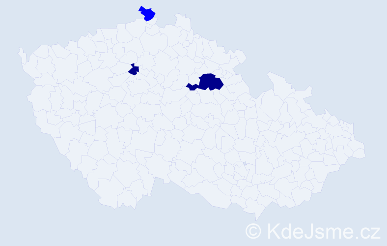 Příjmení: 'Branse', počet výskytů 8 v celé ČR