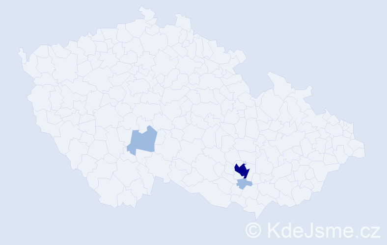 Příjmení: 'Džiuban', počet výskytů 6 v celé ČR