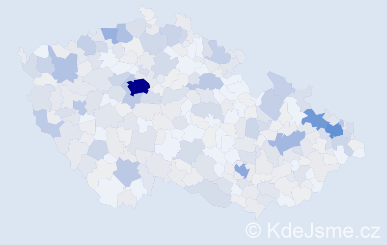 Příjmení: 'Wolfová', počet výskytů 1469 v celé ČR
