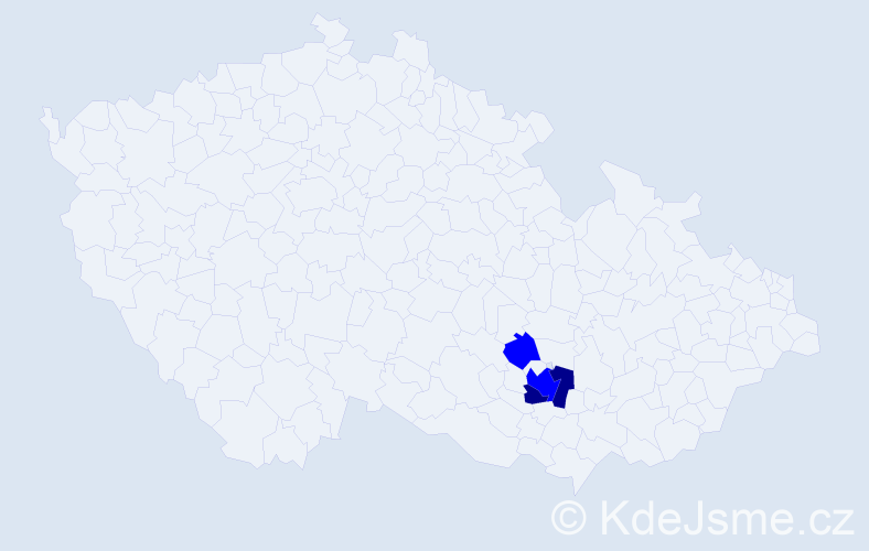 Příjmení: 'Stroblíková', počet výskytů 4 v celé ČR