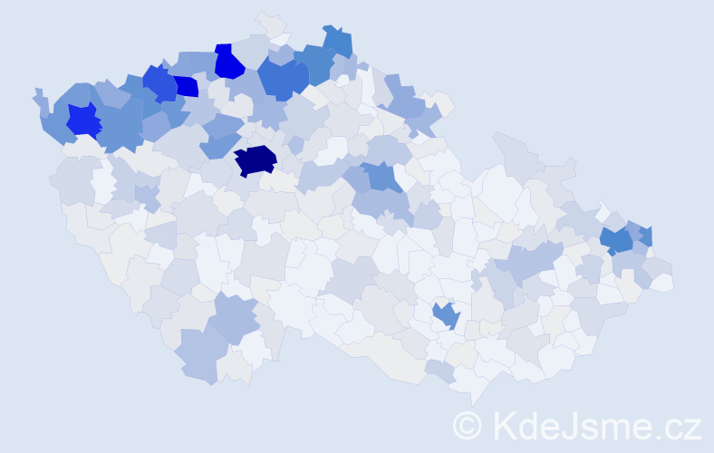Příjmení: 'Balog', počet výskytů 1999 v celé ČR