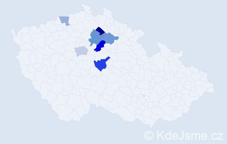 Příjmení: 'Baitlerová', počet výskytů 13 v celé ČR