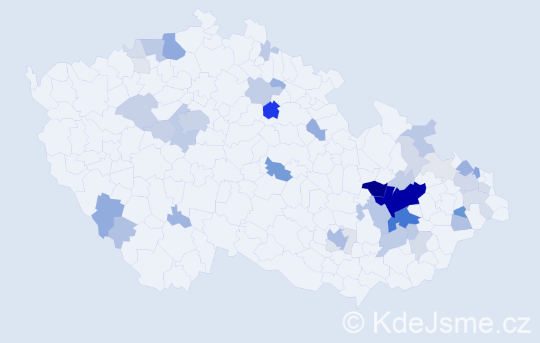 Příjmení: 'Steigerová', počet výskytů 187 v celé ČR