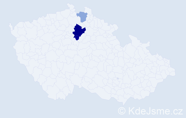 Příjmení: 'Mišanková', počet výskytů 6 v celé ČR