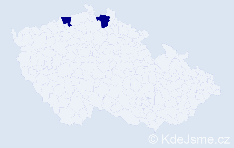 Příjmení: 'Kaulfussová', počet výskytů 2 v celé ČR