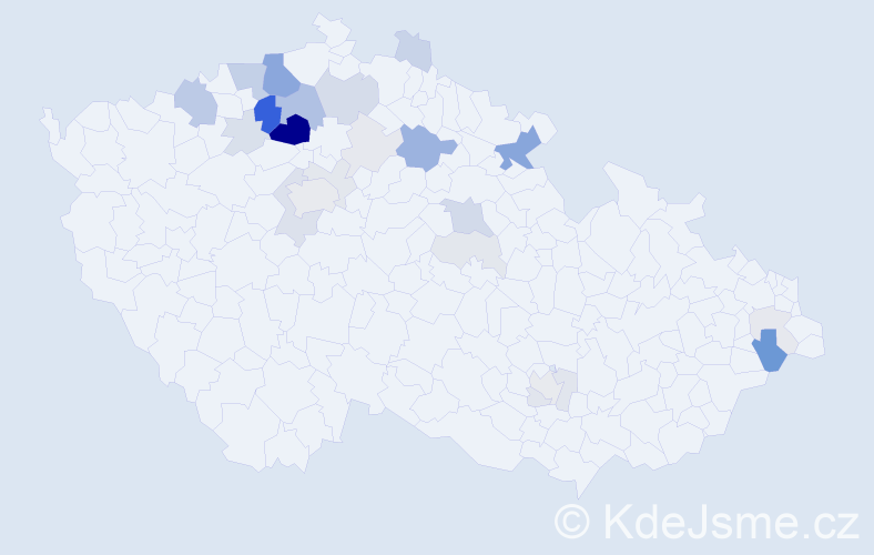 Příjmení: 'Krpešová', počet výskytů 82 v celé ČR