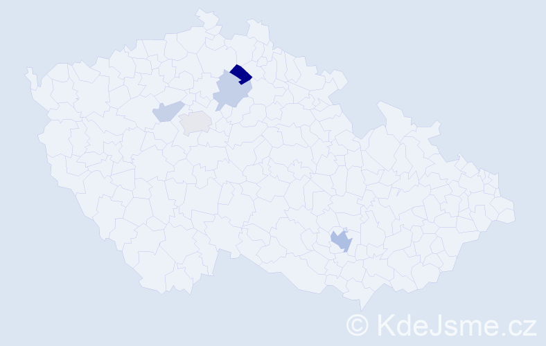 Příjmení: 'Golovan', počet výskytů 10 v celé ČR