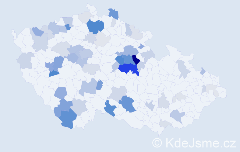 Příjmení: 'Huňáčková', počet výskytů 191 v celé ČR