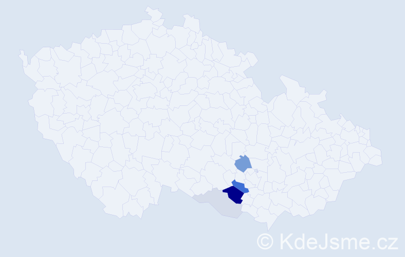 Příjmení: 'Halkiewiczová', počet výskytů 11 v celé ČR