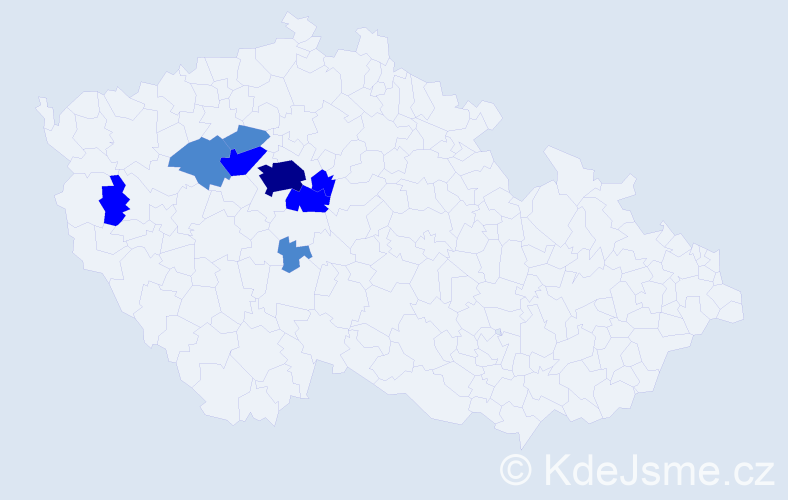 Příjmení: 'Churánek', počet výskytů 14 v celé ČR